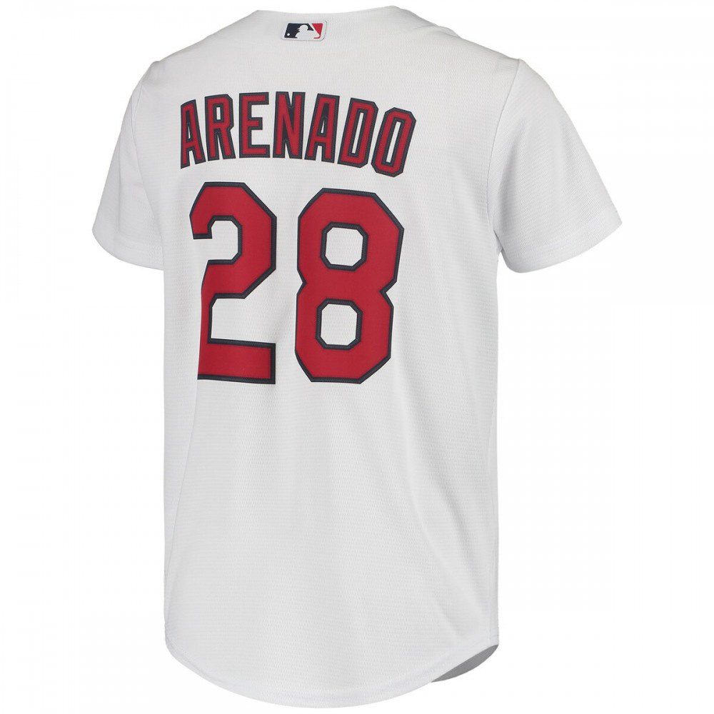 Nolan Arenado St. Louis Cardinals Youth Alternate Replica Player Jersey - White-Pro Kit Vault | Brand New 26/27 Sports Jerseys